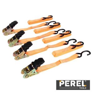 Conjunto 4 Cintas Segurança C/ Roquete E Gancho 500kg 5m - (ARAT2554)