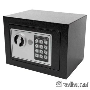 Cofre Eletrónico Aço 23x17x17cm Cinzento VELLEMAN - (BG90014)