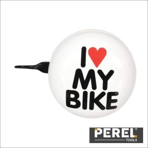 Campaínha p/ Bicicleta - I Love My Bike - Ø 8 Cm PEREL - (BR3)