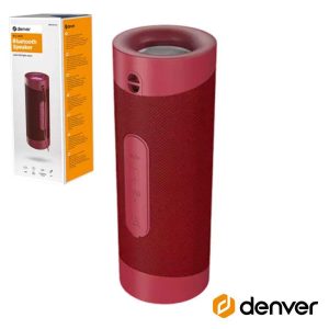 Coluna Bluetooth Portátil 2x5W AUX/USB/MicroSD DENVER - (BTV-208R)