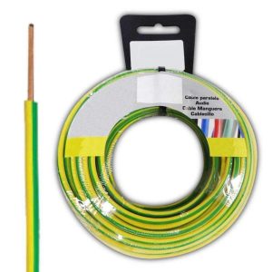 Cabo Alimentação Elétrico Terra 1x1.5mm² Bicolor 5m - (CAE1X1.5BC)