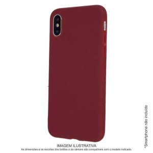 Capa TPU Anti-choque Bordô P/ iPhone XS Max - (CASEIPHONEXSMAX-BD)