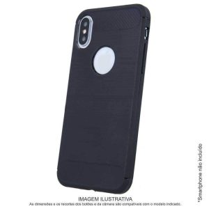 Capa TPU Anti-choque Preta P/ iPhone X/XS - (CASEIPHONEX/XS-BK3)