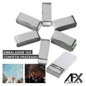 Embalagem Confetis Prateado 1kg AFXLIGHT - (CONF-SILVER)