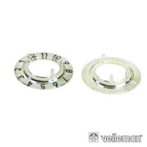 Escala Numérica P/ Botão 21mm Transparente C/ 12 Dígitos - (CP21TW12)