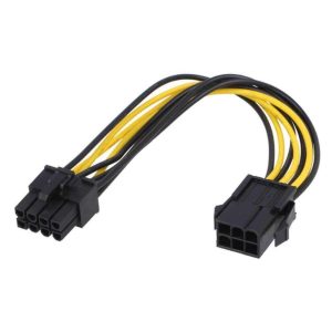 Cabo Alimentação PCI-E 6p Macho P/ PCI-E 6p+2p Fêmea 0.2m - (CPCIE01)