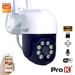 Câmara Vigilância IP Wifi 3M FHD Exterior PAN/TILT Tuya PROK - (CRE001)
