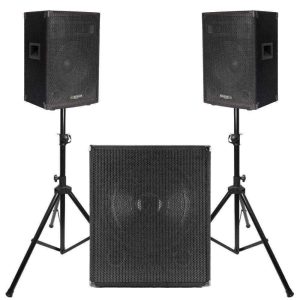 Conjunto Som Bi-Amplificado 1600W - (CUBE1510-SET)