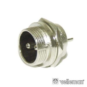 Conector Macho 2p P/ Chasis VELLEMAN - (CUC2)