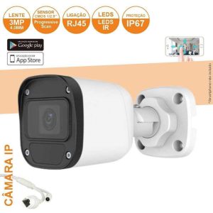 Câmara Vigilância IP Cmos 1080p 3mp IP67 - (CVCIP109LA)