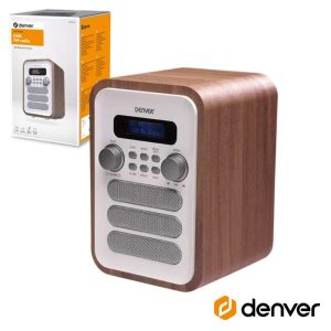 Rádio FM Bluetooth DENVER - (DAB-48WHITE)