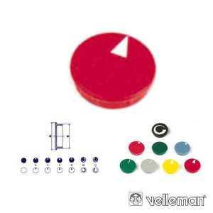 Tampa P/ Botão De 21mm Vermelho - (DK21R)