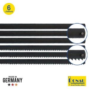Conjunto 6 Serras P/ Metal E Madeira (3 Cada) 148mm Donau - (DN12)