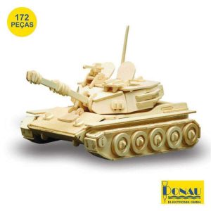 Tanque Panzer Painéis De Contraplacado C/ 172 Peças Donau - (DNM862)