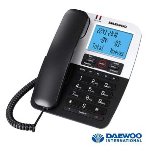 Telefone Fixo C/ Visor Largo E Memória DAEWOO - (DTC-410)