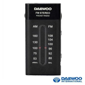 Rádio Portátil AM/FM Preto DAEWOO - (DW1109)