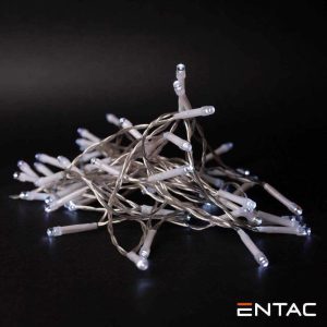 Luzes de Natal 48 LED 6400K 4m IP44 ENTAC - (ECL-48CW-T)