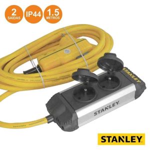 Extensão Elétrica 2x Schuko RCD 1.5m STANLEY - (ESTN2RCD-G)
