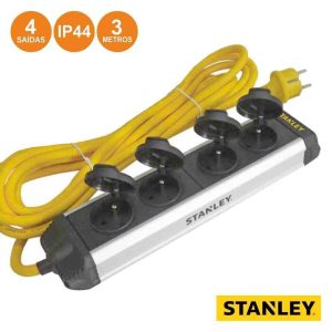 Extensão Elétrica 4x Schuko 1.5m STANLEY - (ESTN4IP44-G)