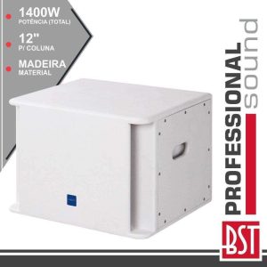 Grave SubWoofer Compacto 12" 1400Wmáx Madeira BST - (EX12SUB-WH)