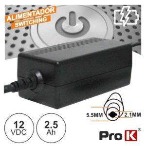 Alimentador Switching 12V 2.5a PROK - (FAS12V2.5A(C))