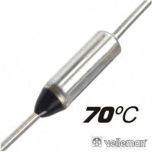 Fusível Térmico 70ºc 250v VELLEMAN - (FT70)