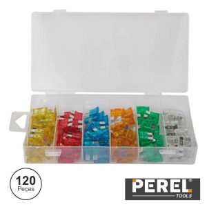 Caixa C/ Fusíveis Para Automóveis 5-30A 120x Perel - (HAS08)