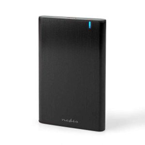 Caixa P/ Discos Rígidos HDD 2.5" SATA USB-C 3.1 Gen1 NEDIS - (HDDE25410BK)