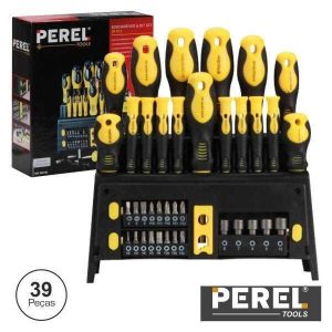 Conjunto De Chaves E Pontas 39x Perel - (HSET23)