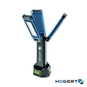 Foco LED c/ 3 Paineis 7000lm 6500K C/ Bateria IP54 HOGERT - (HT1E452)