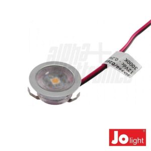 Foco LED 0.3W 12V 30mm Branco Quente P/ Encastrar IP20 Jolig - (JO388/026WW)