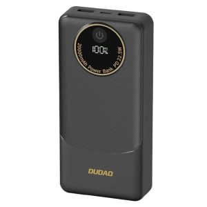 Powerbank 20000mAh C/ 2xUSB-A 1xUSB-C 22.5W Preto - (K12PRO)