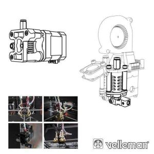2ª Cabeça Impressão P/ Impressora 3d Vertex K8400 VELLEMAN - (K8402)
