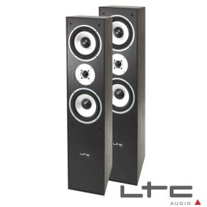 Conjunto 2 Colunas 3 Vias Hifi Bass Reflex 500W Ltc - (L766-BL)