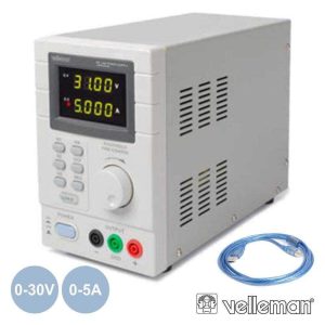 Fonte De Alimentação Digital 0-30V / 0-5A Cabo USB P/ Pc - (LABPS3005DN)