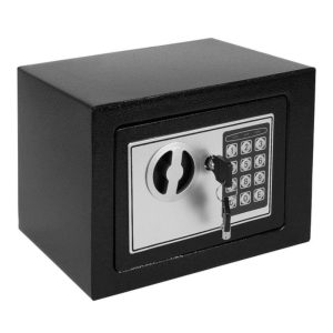 Cofre Eletrónico Aço 23x17x17cm Cinzento - (LAR428)