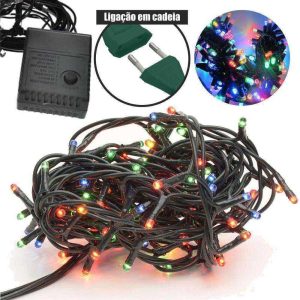 Luz de Natal 100 LEDS RGB - (LEDLIGHT100X-RGB2)