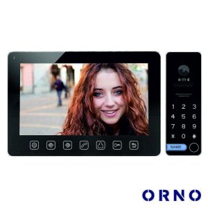 Vídeo Porteiro C/ Lcd 7" Cores LEDS Preto ORNO - (OR-VID-EX-1061/B)