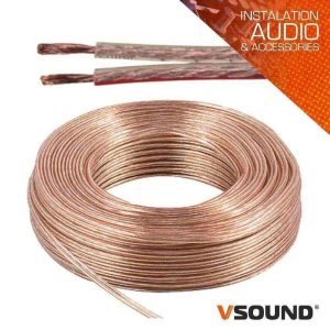 Cabo Coluna 2x0.50mm Transparente Paralelo VSOUND - (PCC050E/50)