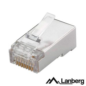 Ficha RJ45 Modular 8p8c CAT5E Metálica 100PCS LANBERG - (PLS-5000)