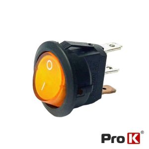 Interruptor Basculante LED 20A-12V On-Off Laranja - (R602394/OR)