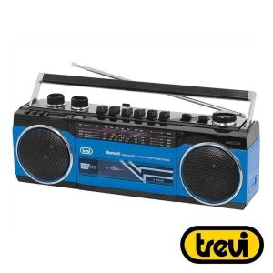 Rádio MP3 C/ MW/FM/SW1-2 Bluetooth Azul TREVI - (RR501BT-BL)