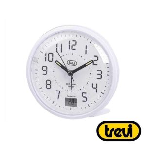 Relógio Despertador Analógico C/ Mostrador Têmperatura TREVI - (SL3P27-WH)