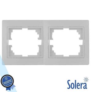 Moldura Horizontal P/ 2 Interruptores/Tomadas SOLERA - (SLR-ERP72U)