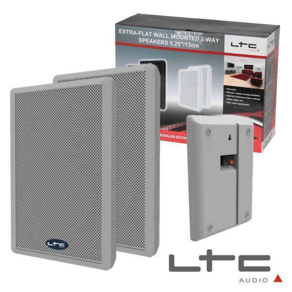 Conjunto 2 Colunas 2 Vias Flat 5.25" 120W Brancas Ltc - (SSP501F-W)