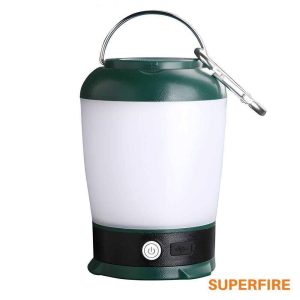 Lanterna Portátil C/ Gancho 9W/4W 200lm IP44 SUPERFIRE - (T31)