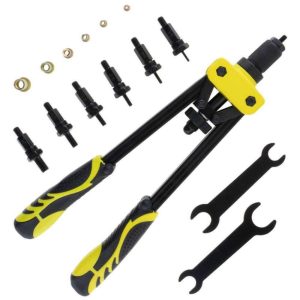 Alicate de Rebites C/ 6 Adaptadores E 150 Porcas de Rebite - (TOOL144A)