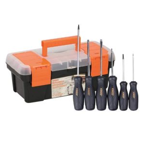 Caixa Ferramentas 12" 250x120x95 + Conjunto de 6 Chaves - (VPACK-08)