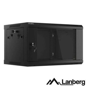 Armário Bastidor Parede (Rack) 19" 60cm 6U LANBERG - (WF01-6406-10B)