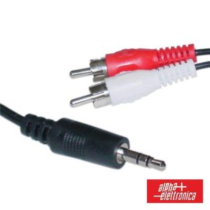 Cabo Jack 3.5mm Macho St / 2-Rca Macho 5m POLYBAG - (11-3-002/5B)